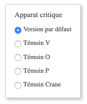 Apparat critique