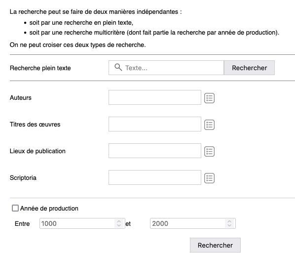 Recherche EAD