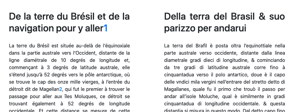 alignement pour ramusio
